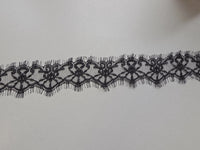 Galon de dentelle fine noire · vue 4