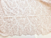 Dentelle nude rosé brodé sur tulle · vue 3