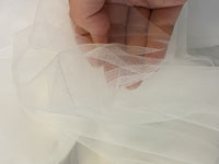 Tulle fin pour voile de mariée blanc · vue 2