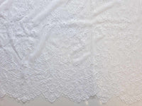 Coupon dentelle blanc soie 65cm · vue 3