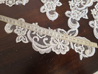 Lot unique de 7 motifs ivoire avec perles et arabesques · vue 5