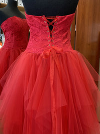 Tulle classique rouge laize 295cm · vue 3