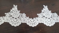 Galon de dentelle blanc bord festonné · vue 4