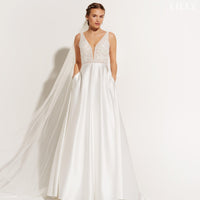 robe de mariée Lilly 08-4434-CR DUCHESSE · vue 2