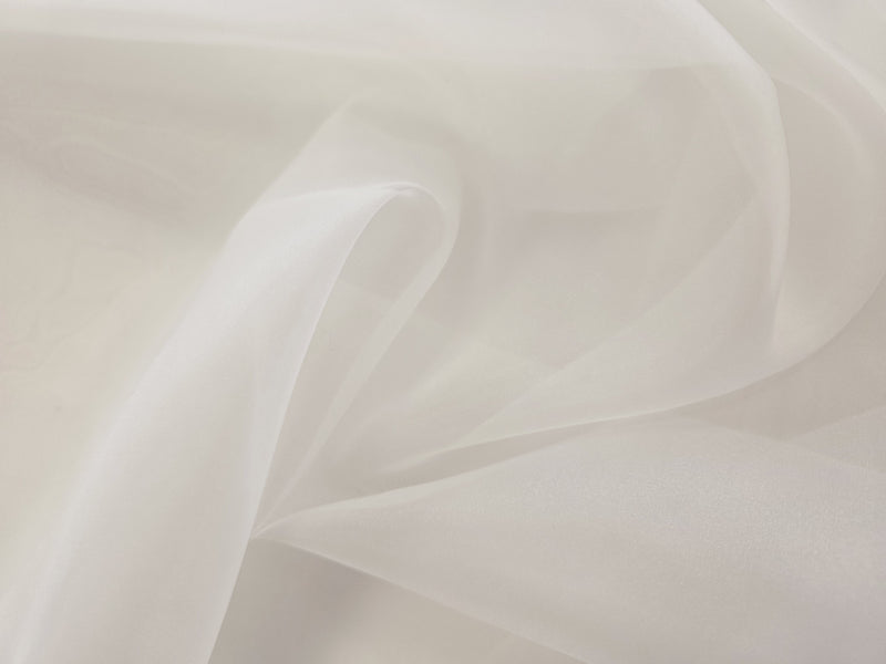 Organza  ivoire clair, tissu pour robe de mariée