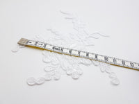Dentelle motif appliqué ivoire ou blanc pour robe de mariée · vue 3