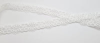 Galon dentelle fleurs ivoire clair pour robe de mariée · vue 2