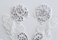Lot de 3 motifs ivoire avec strass · vue 2