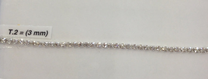 Strass 3 mm, excellente qualité, tarif pour 50CM