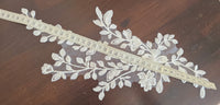 Grand motif brillant feuilles mates pour robe de mariée · vue 3