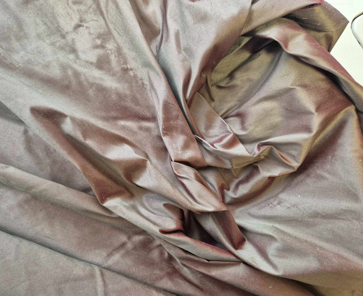 Soie sauvage coloris caramel