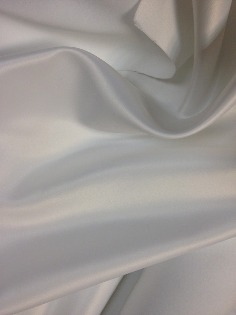 Tissu pour robe de mariée, Satin duchesse blanc, qualité lourd