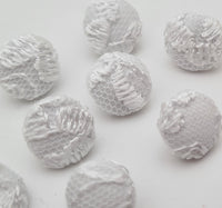 Bouton recouvert DENTELLE BLANC pour robe mariée · vue 2
