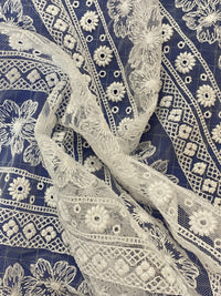 Dentelle fine, motif géométrique Calais Gaudry GIOVANNY · vue 2