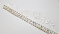 Motif arabesque ivoire nacré pour robe de mariée · vue 4