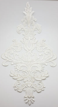 Motif pour robe de mariée losange dentelle ivoire 30CM · vue 4