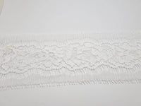 Galon de dentelle francaise ivoire , robe de mariée champêtre bohème T4004 · vue 3