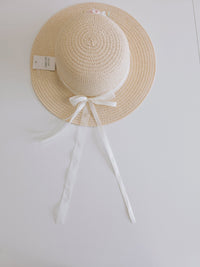 Chapeau enfant communion ceremonie ivoire fleur · vue 3