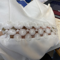 Galon de dentelle bohème ivoire motif mandala · vue 4