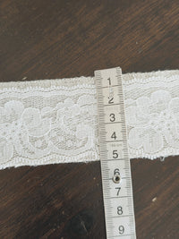 Galon Décoratif Fantaisie Lin & Coton — Largeur 5 cm | Vendu au mètre · vue 4