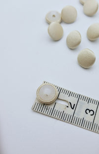 Boutons recouverts satin doré X18 · vue 2