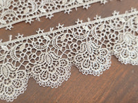 Galon dentelle guipure gris · vue 4