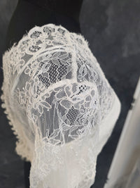Top de mariée dentelle ivoire – Manches 3/4 – Taille L · vue 3