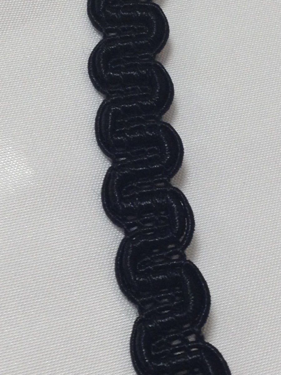 Galon de guipure noire, passementerie, customisation