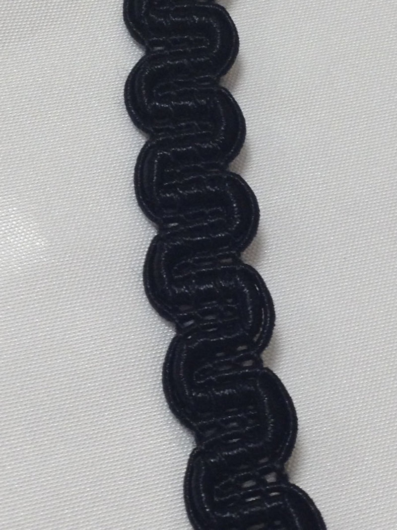 Galon de guipure noire, passementerie, customisation