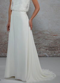 Mousseline ivoire clair ou blanc · vue 2