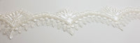 Galon ivoire pour robe de mariée orné de sequins · vue 2
