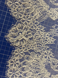 Dentelle rebordée pour robe de mariée, ivoire · vue 2