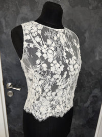 Top Frida – Bochet Création – Dentelle 3D ivoire – Taille 40
