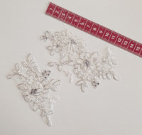 Lot unique de 4 motif ivoire silver brillant · vue 4
