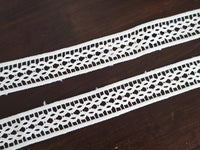 Galon de Dentelle Guipure Ivoire Clair – Motif Entrelacé Géométrique, Vendu au Mètre · vue 2