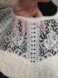 Robe de mariée "Denise" fluide près du corps ivoire bohème · vue 9