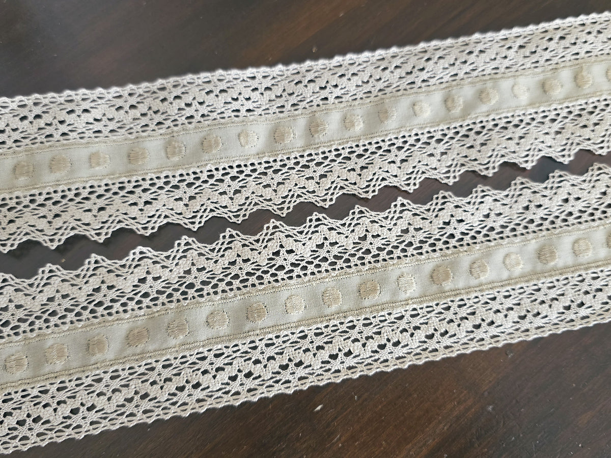 Galon Décoratif beige taupe Brodés & Dentelle — Vendu au mètre