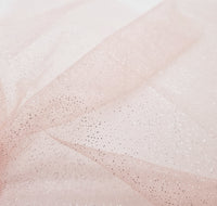 Tulle pailleté rose souple laize 150 N°0053