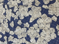 Dentelle ivoire, tulle brodé motif 3D · vue 4