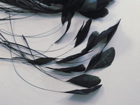 Lot unique de vraie plume aigrette 8G noir reflet vert · vue 2