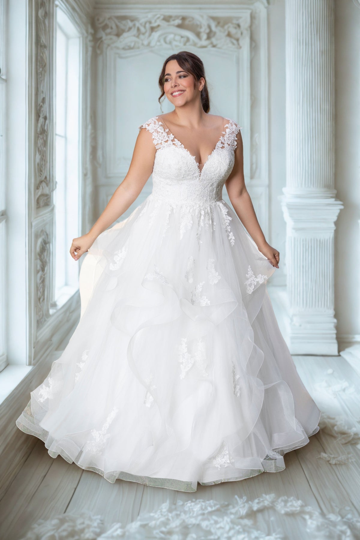 robe de mariée romantique taille 38