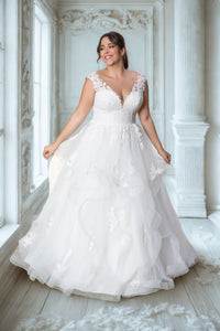 robe de mariée romantique taille 38