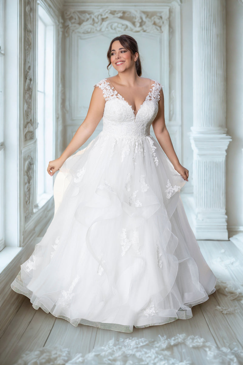 robe de mariée romantique taille 38